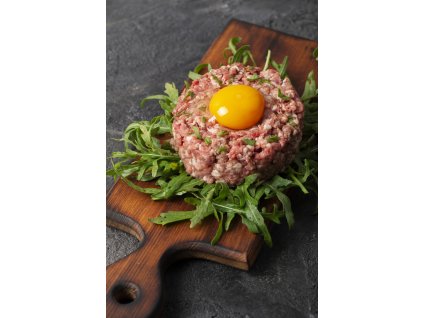 beef steak tartar still life