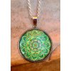 Tachyon zelená mandala 2,5cm