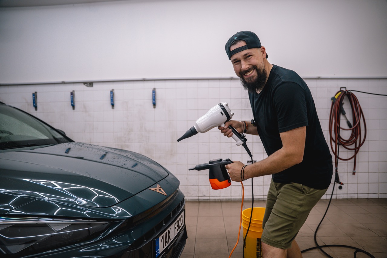 Test fukarů na sušení auta UMYEM