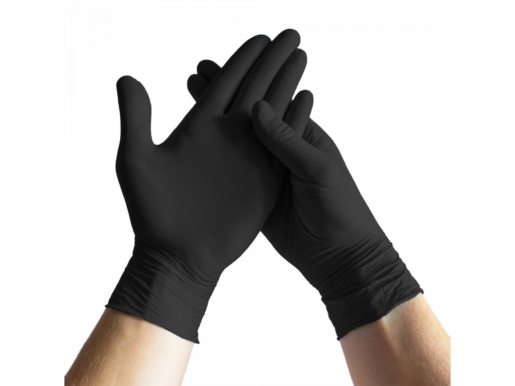 Nitrilové rukavice černé PREMIUM (2 ks)