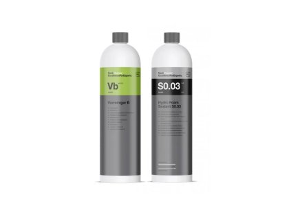 Sada na rychlé a levné mytí auta včetně ošetření - Koch Chemie Vorreiniger B + Hydro Foam Sealant