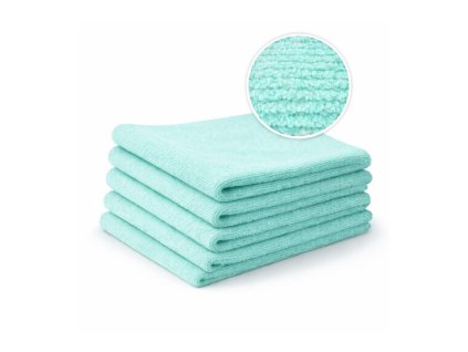 UMYEM ty mikrovláknové utěrky Mint Green - sada 5 ks | 40x40 cm | 320 gsm