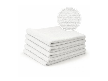 UMYEM ty mikrovláknové utěrky Carrara White - sada 5 ks | 40x40 cm | 300 gsm
