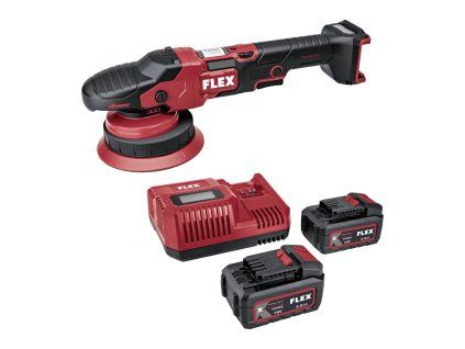 FLEX XFE 2 15 150 18-EC Set - aku-excentrická leštička v sadě