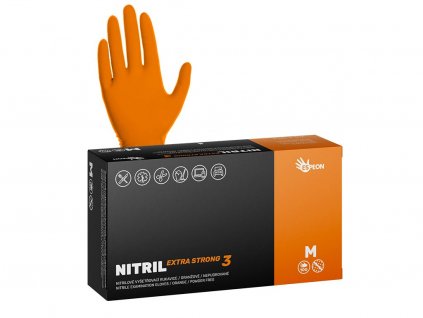 158 4 nitrilove rukavice nitril extra strong3 100 ks nepudrovane oranzove 5 4 g