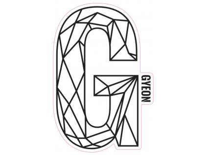 gyeon sticker black 20x13 umyem
