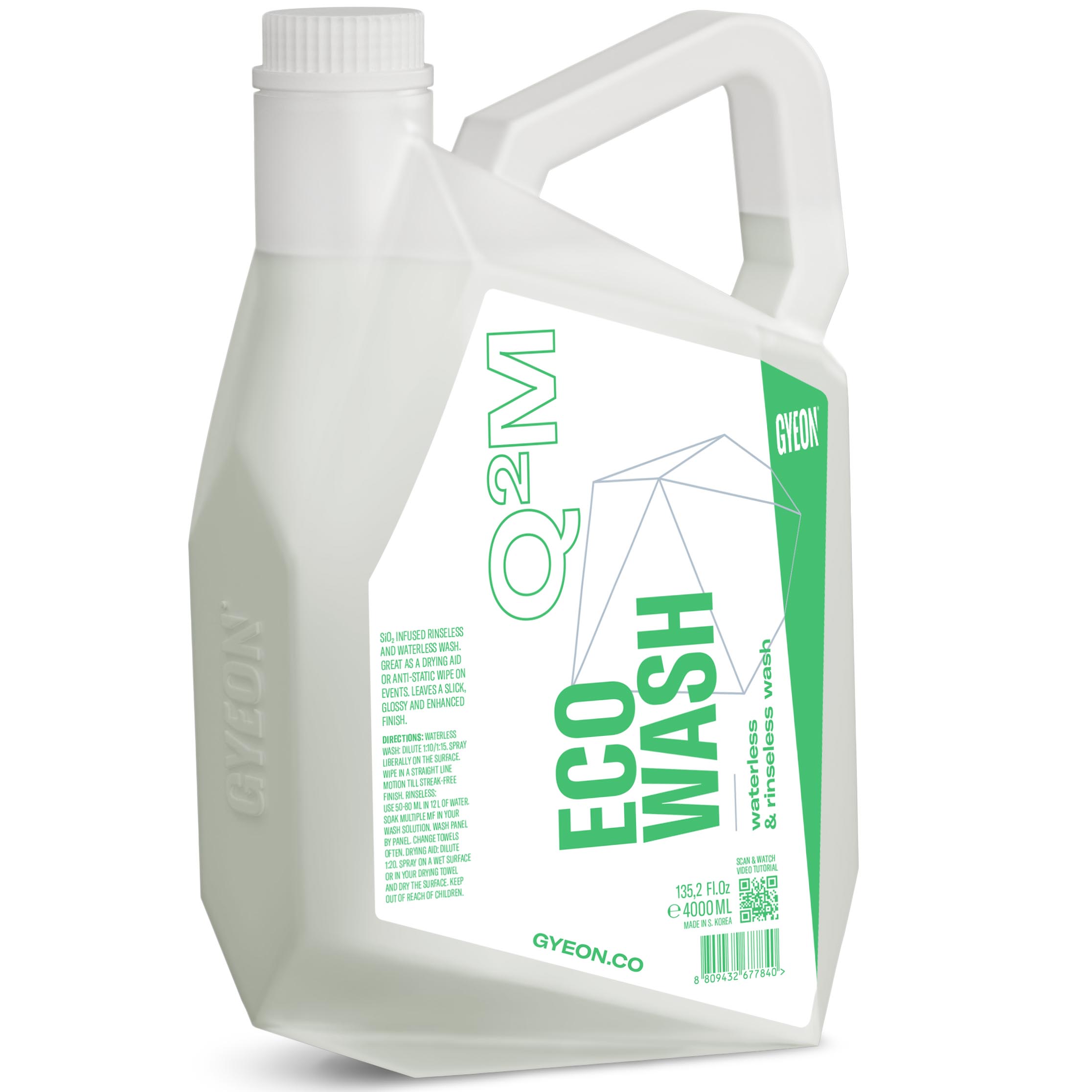 GYEON Quartz Gyeon Q2M ECOWash - mytí bez vody a pomůcka při sušení s SiO2 Objem: 4000 ml