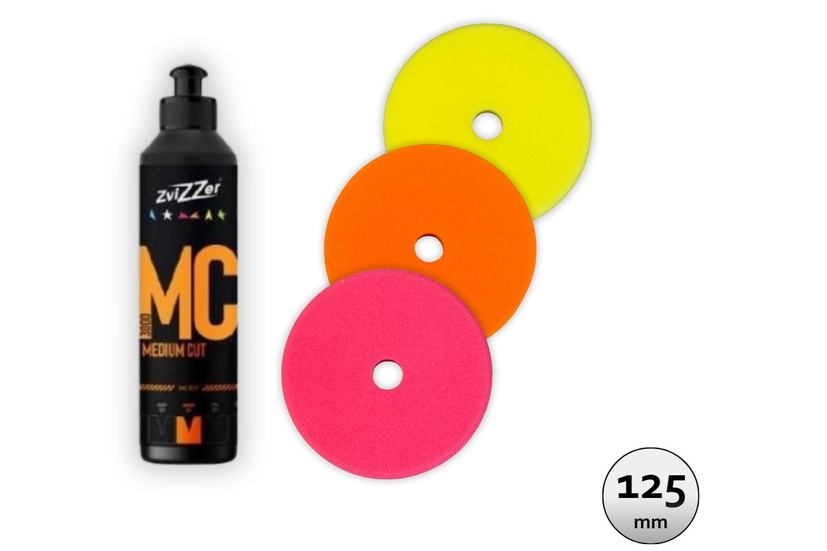 ZviZZer Polish pack 125 mm - sada střední pasty a kotoučů (4 ks)