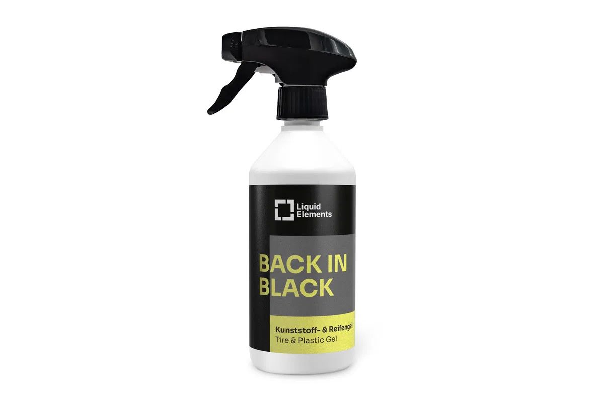Liquid Elements Back in Black 500 ml - gel na ošetření plastů a pneumatik