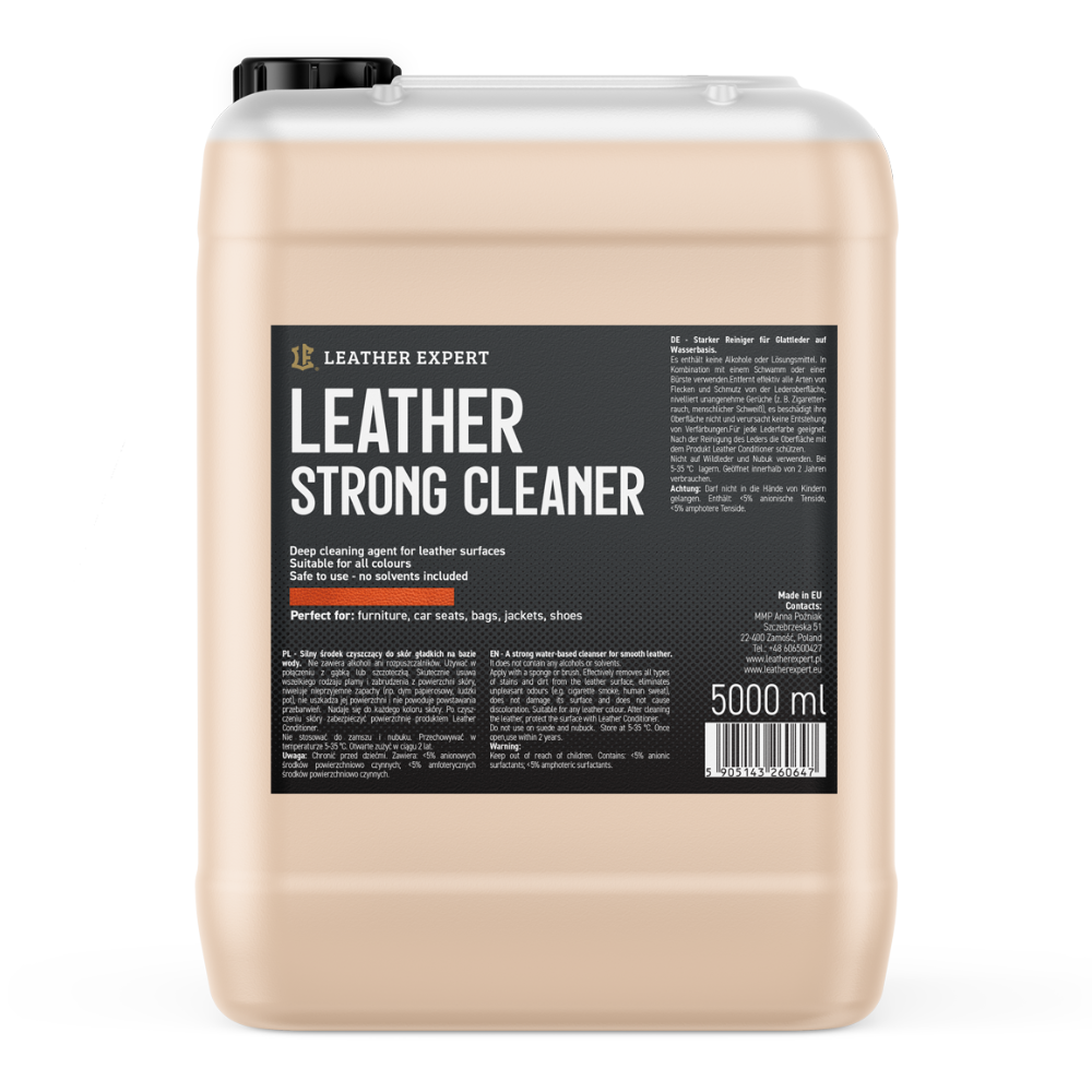 Leather Expert Leather Strong Cleaner 5 l - silný čistič kůže