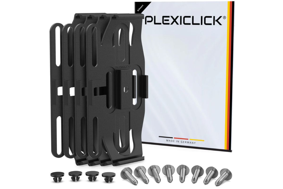 Plexiclick V2 Black (113 mm) - černý držák pro staré SK SPZ