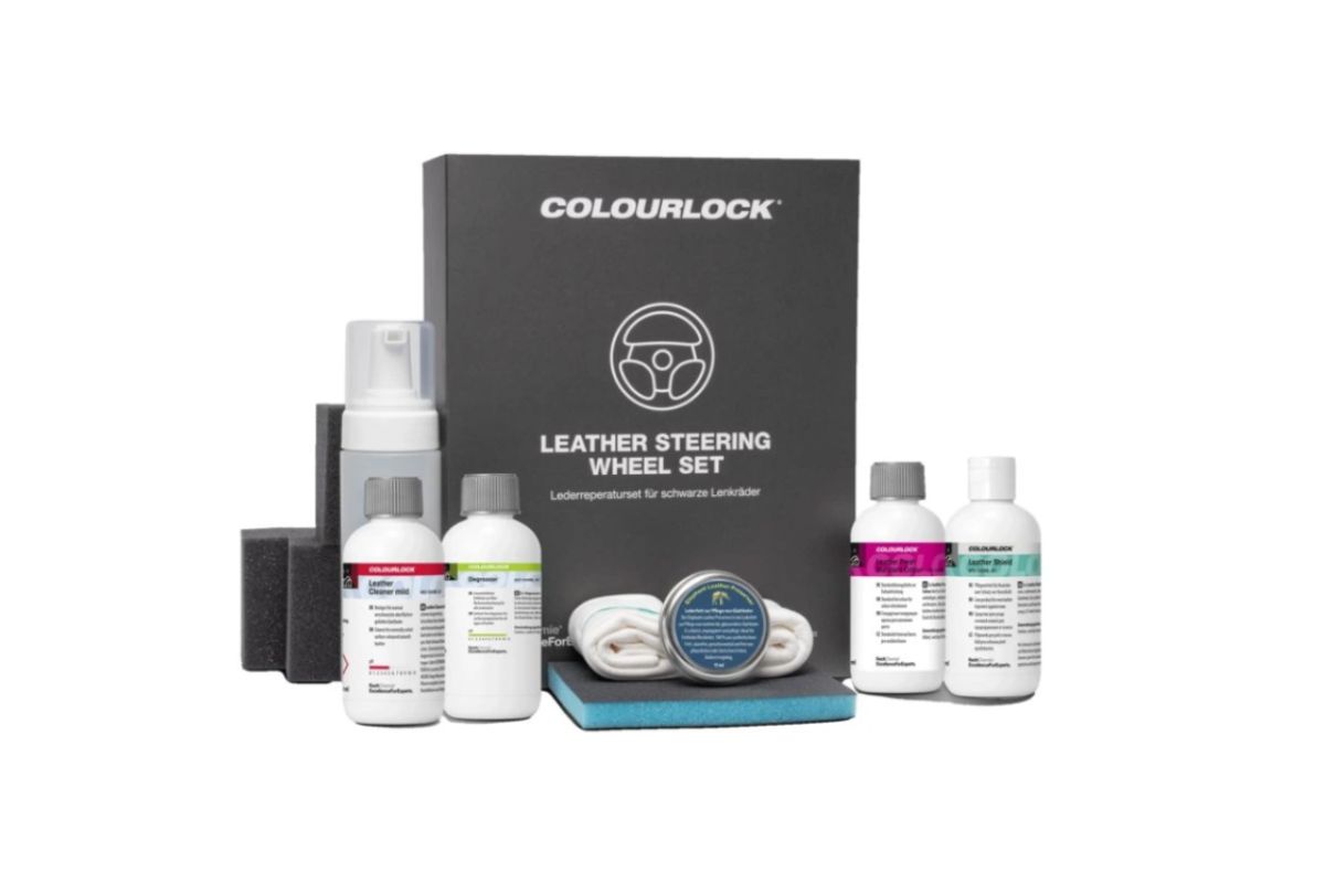 Colourlock Leather Steering Wheel Set - sada na opravu černého volantu