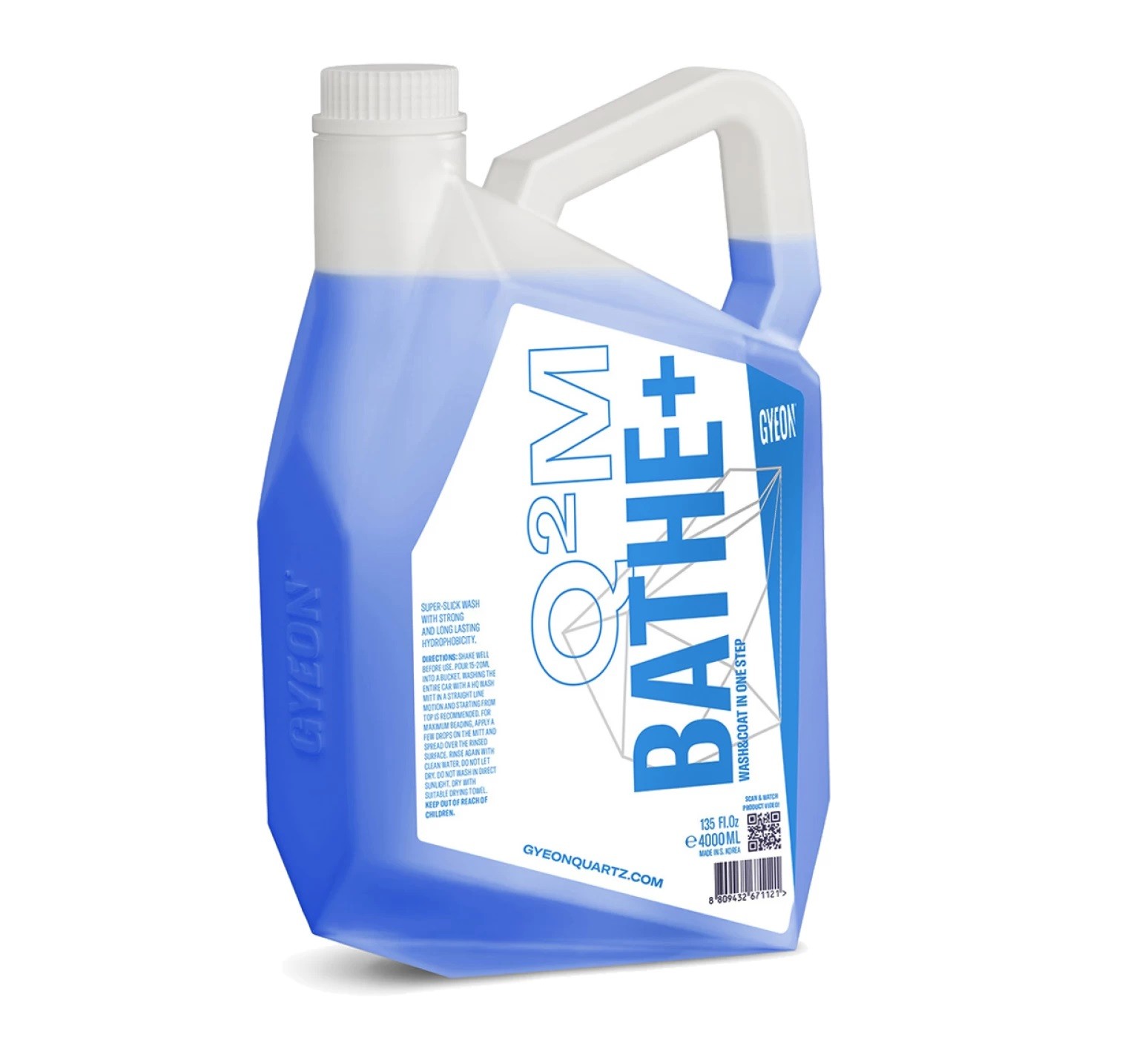 Gyeon Q2M Bathe+ autošampon s křemičitým sealantem Objem: 4000 ml