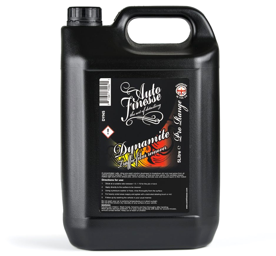 Auto Finesse Dynamite Traffic Film Remover 5000 ml - koncentát pro chemické předmytí auta