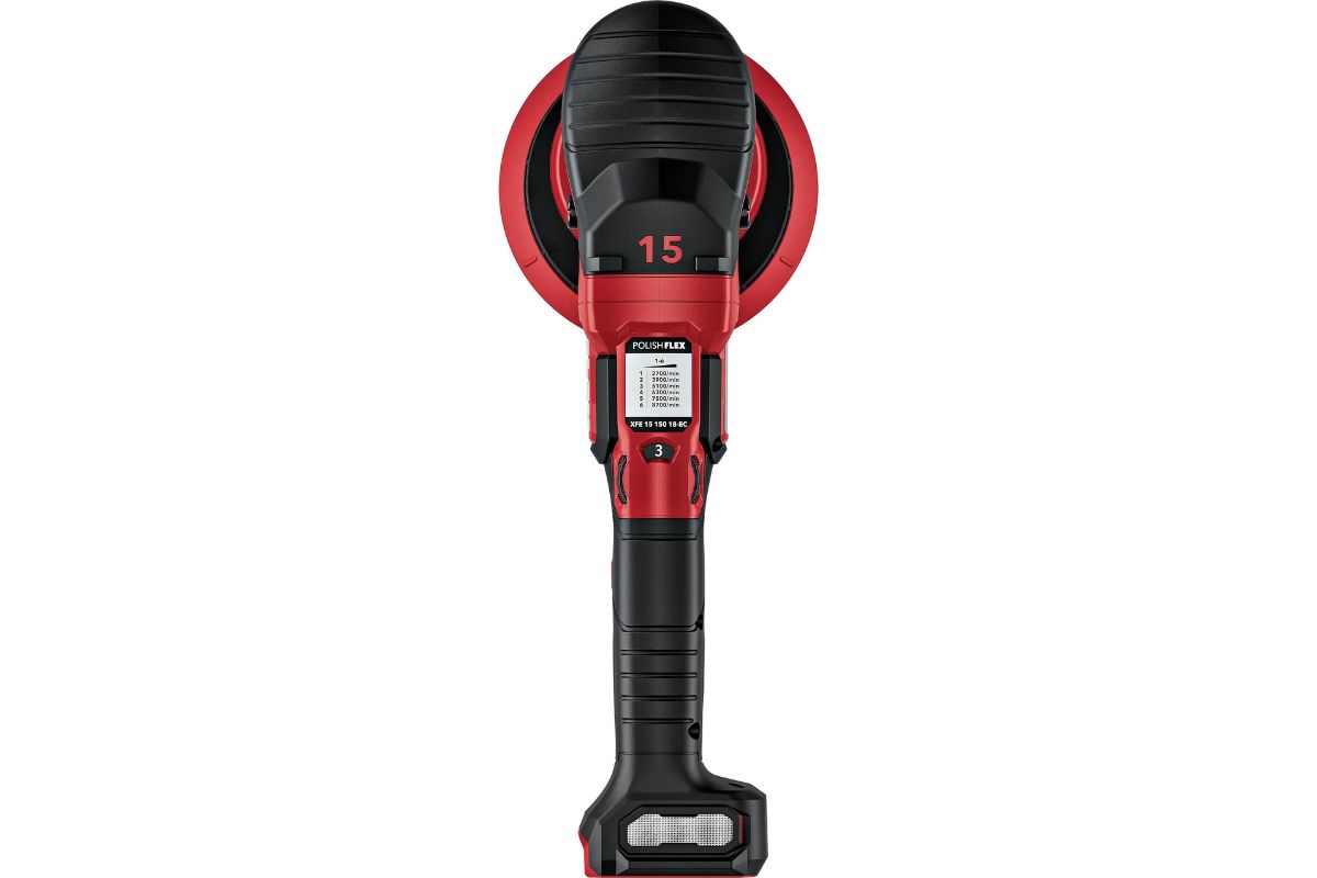 Aku-excentrická leštička v sadě FLEX XFE 15 150 18.0-EC/5.0 P-Set