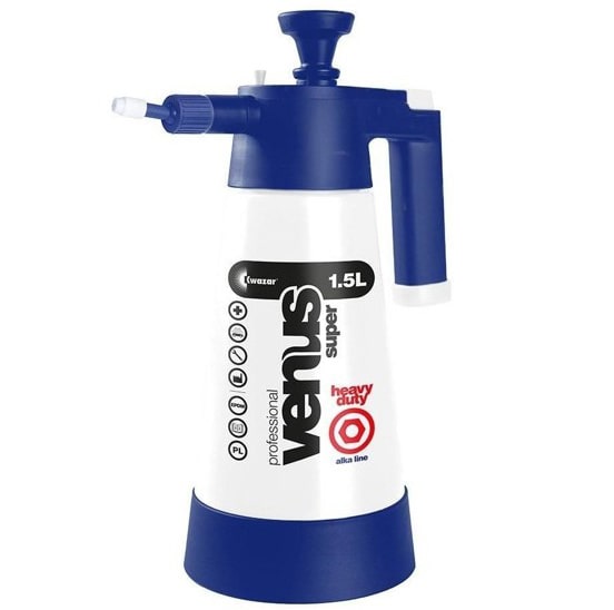 Kwazar Venus SUPER 360 PRO+ 1,5L Alkaline - ruční postřikovač odolný na alkalické čističe