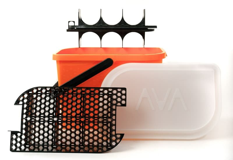 AVA of Norway AVA Car Care Bucket Orange - detailingový kbelík v kompletním setu