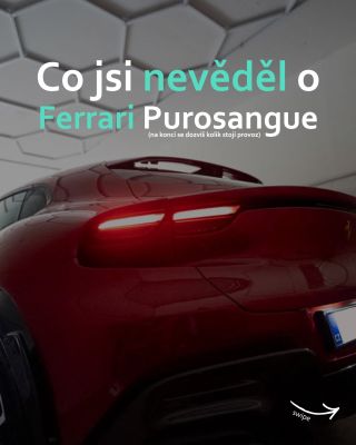 Věděl jsi, že Ferrari Purosangue není SUV? 🐎🔥 Ferrari mu říká FFUV – Ferrari Utility Vehicle. Atmosférický V12, čtyři...