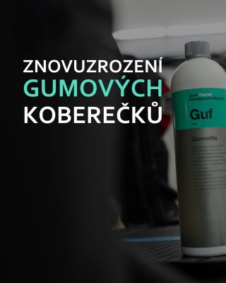 Zašlé gumové koberečky, vyšisované plasty nebo unavená těsnění? 👀 Koch Chemie Gummifix dokáže obnovit vzhled gumových i...