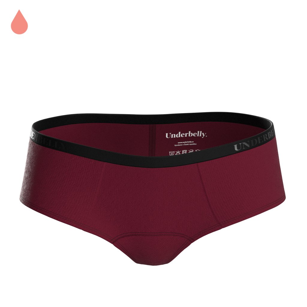 DANA3.0 EMBOSS MICROMODAL COLORWAY RENDER BORDEAUX blackkE FRONT