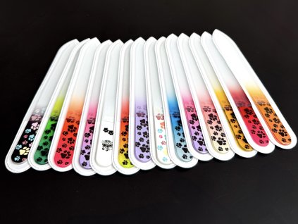 Skleněný pilník - velký - různé barvy