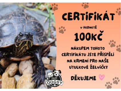 Certifikát želvičky