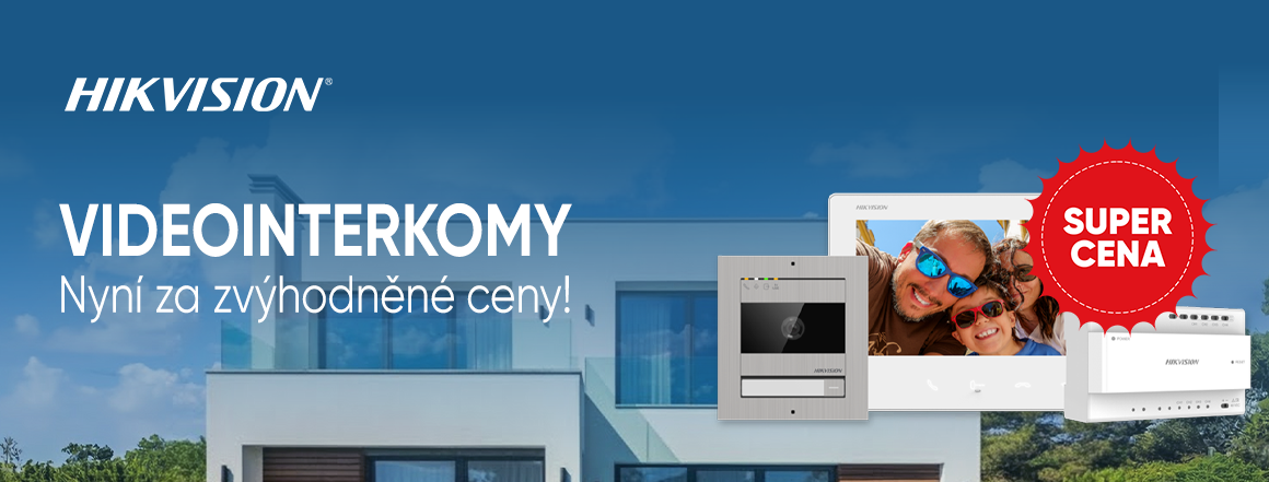 Videointerkomy Hikvision za zvýhodněné ceny