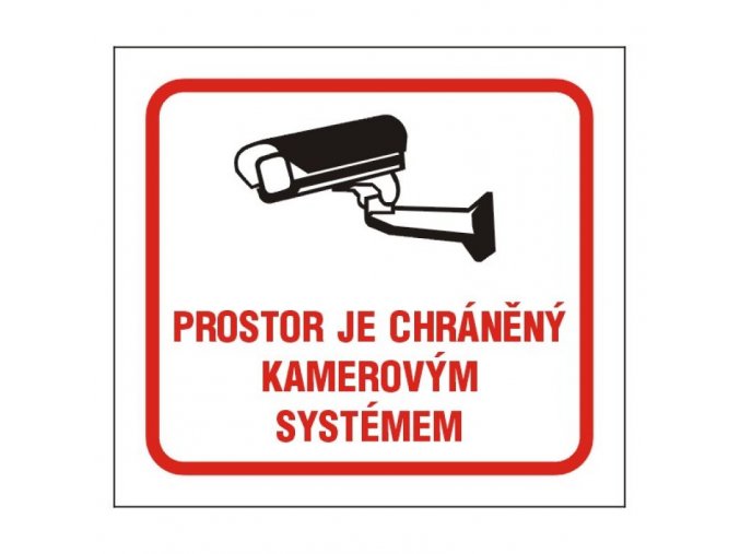 prostor je strezen kamerovym systemem