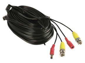 BNC+DC Video kabel 18m