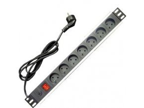 2718 19 napajeci panel 7x220v 1 8m ppo black prep ochr