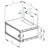 1743 2 19 rozvadec jednodilny 6u 400mm flat pack skl dv