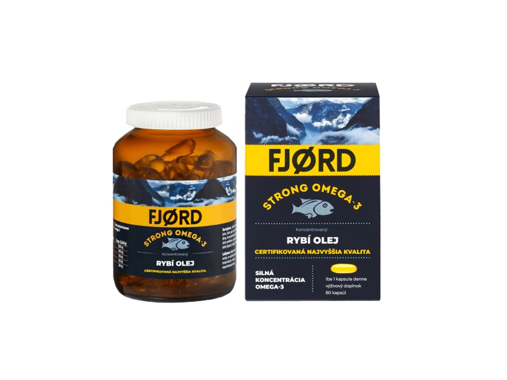 fjord strong omega3 rybi olej SK