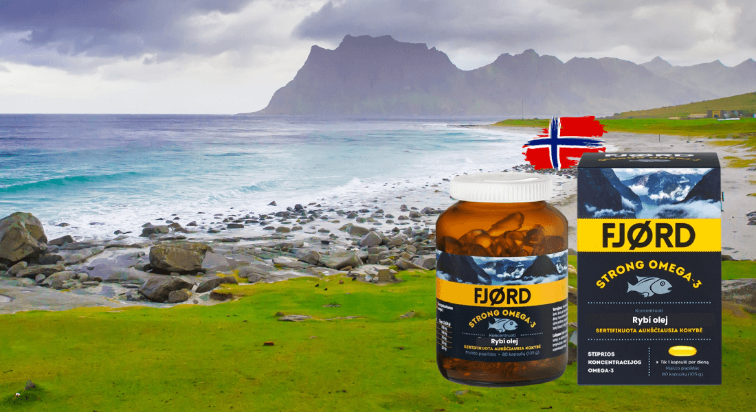NOVINKA Fjord Strong Omega 3 – Extra silná omega priamo z Nórska