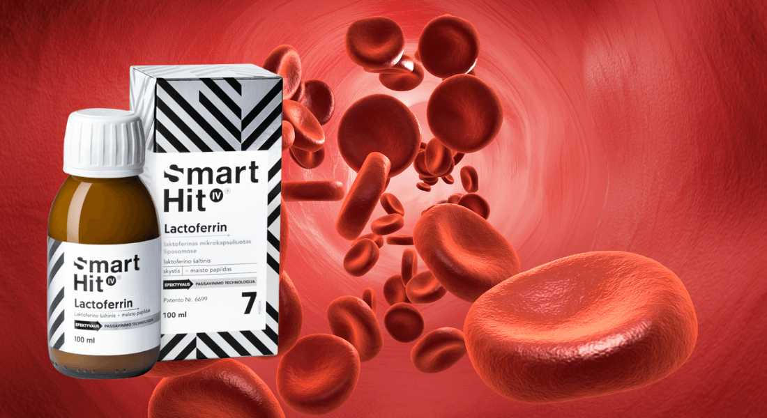 Naša novinka SmartHit Laktoferín: prírodný proteín podporujúci vstrebávanie železa v lipozomálnej forme