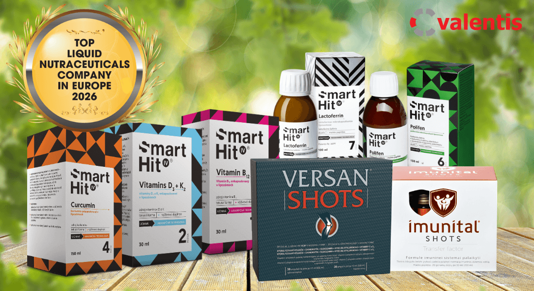 Budúcnosť tekutých výživových doplnkov sa formuje práve vo Valentise. Valentis získal cenu Najlepšieho výrobcu tekutých výživových doplnkov!