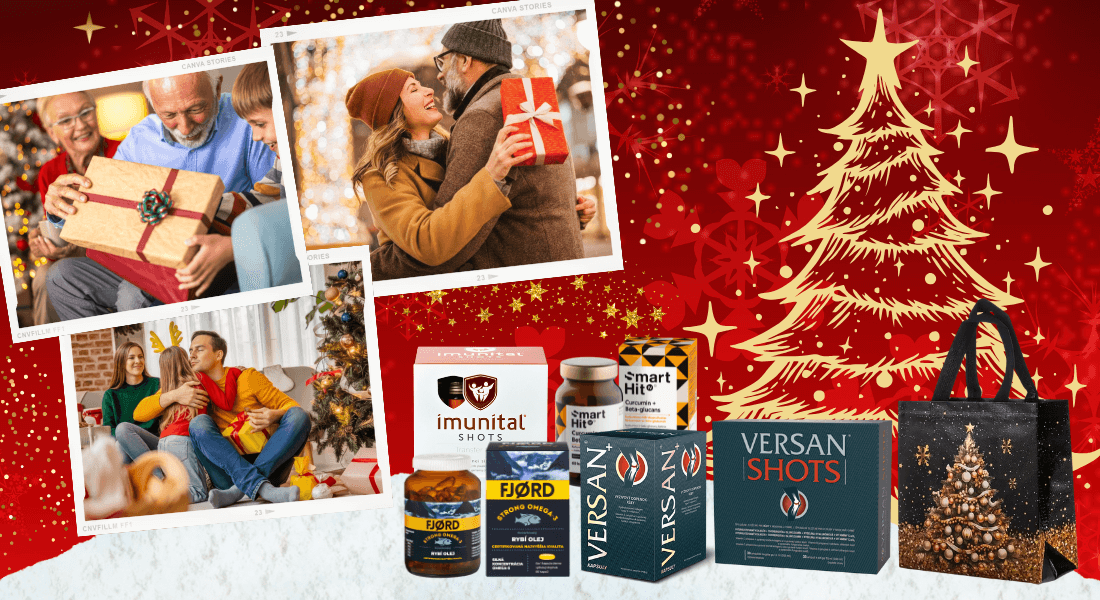Čím potešiť blízkych pod stromčekom? Darujte vianočné balíčky Valentis pre kĺby, imunitu a srdce