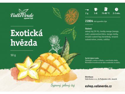 ZELENÝ exoticka hvezda 01