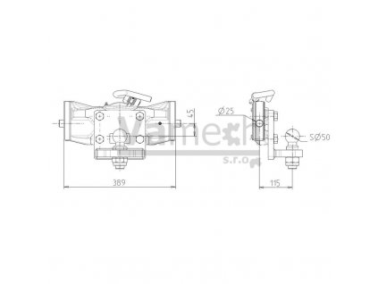 Centrálny panel Sauermann ,D02941729, 711200103