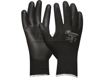 Rukavice XXL Gebol „Micro Flex“ černá, 5170860-11