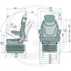 Sedadlo mechanické odpruženie Granit, 240920011