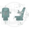 Sedadlo pneumatický odpružené Grammer Compacto Comfort S MSG93/511, 2401289043
