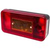 Zadné svetlo, obdĺžnikové, 12/24 V, jantárové/červené, pevná montáž, 199 x 102 mm, Promot, 1400680900