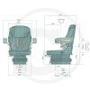 Sedadlo mechanicky odpružené Compacto Basic S MSG83/511 Grammer, 1289042, 2401289042