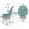 Sedadlo mechanicky odpružené Compacto Basic XM MSG283/520 Grammer, 1341911, 2401341911