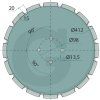 Disk ozubený 412 x 5 mm (Amazone), 218116, 11262596