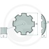 Disk tanierový ozubený Ø 660 x 6 mm Inphinium, 180180329