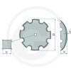 Disk tanierový ozubený Ø 490 x 4 mm, 1803400074