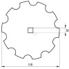 Disk tanierový ozubený Ø 510 x 3,5 mm, 52401242050040
