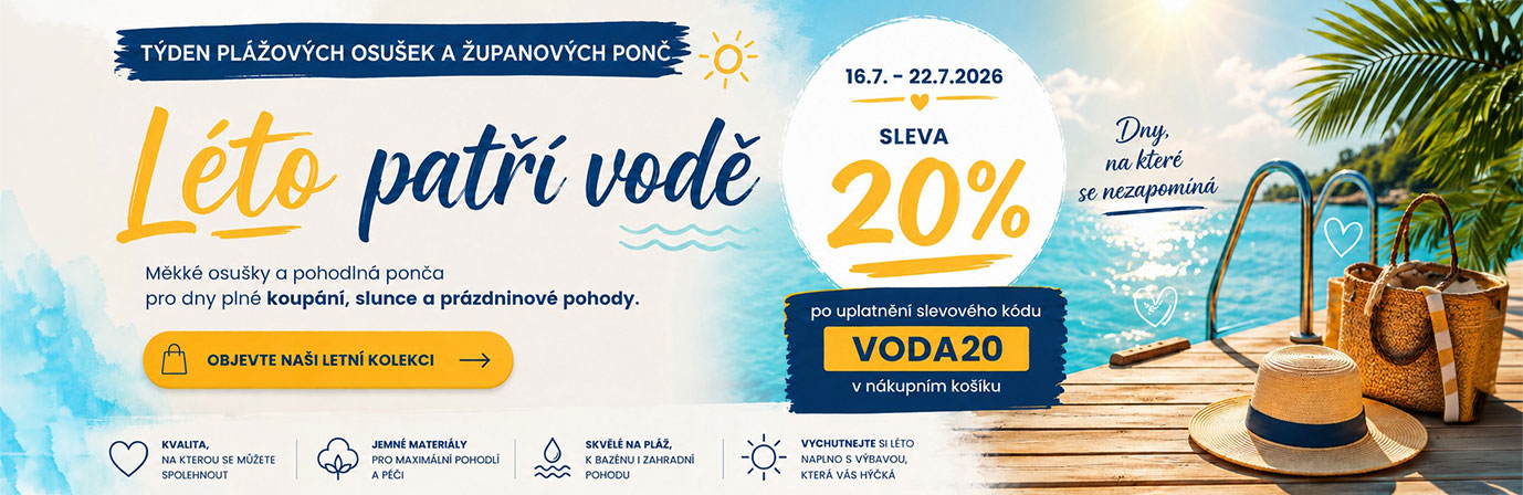 Týden plážových osušek a županových ponč