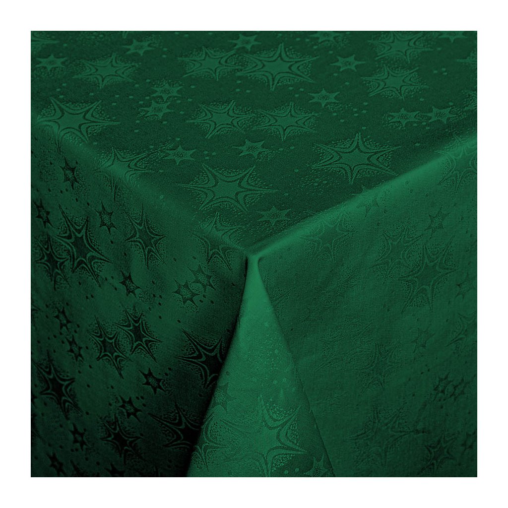 Ubrus Veba GARBO Velké vánoční hvězdy zelená (Velikost 40x140 cm)